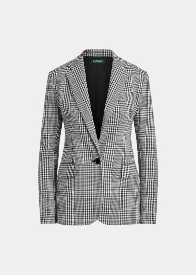 Ralph Lauren Plaid Cotton-Wool Blazer Dame Danmark (TBHGK1692)